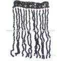 Black Sequin Fringe for Dancewear and Dance Costume, Various Design and Assorted Color